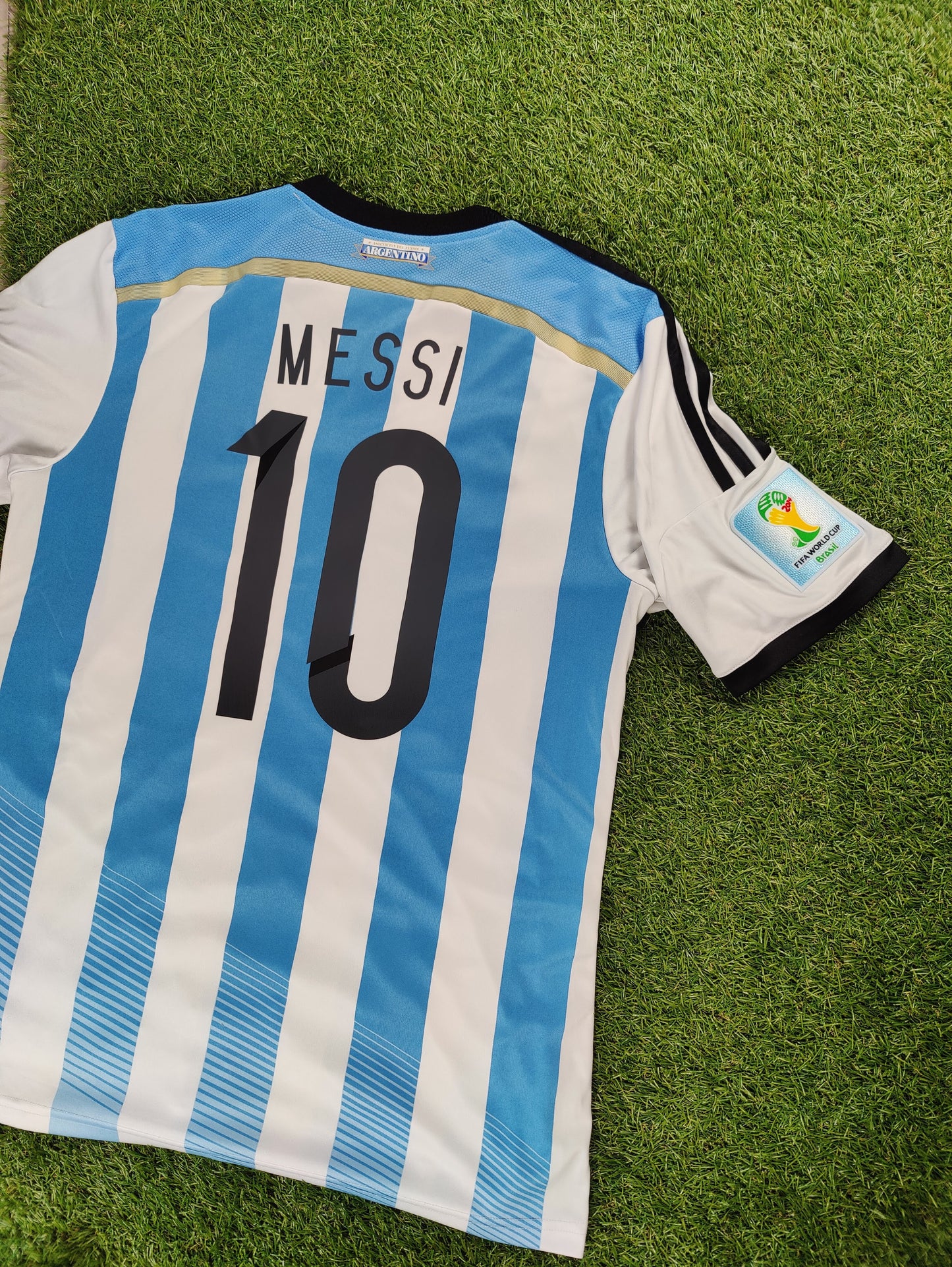 Lionel Messi Str. M Argentina Hjemmebanetrøje (VM 2014)