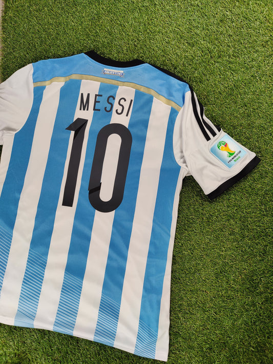 Lionel Messi Str. M Argentina Hjemmebanetrøje (VM 2014)