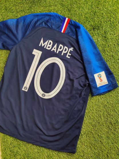 Kylian Mbappé Str. L Frankrig Hjemmebanetrøje (VM 2018)