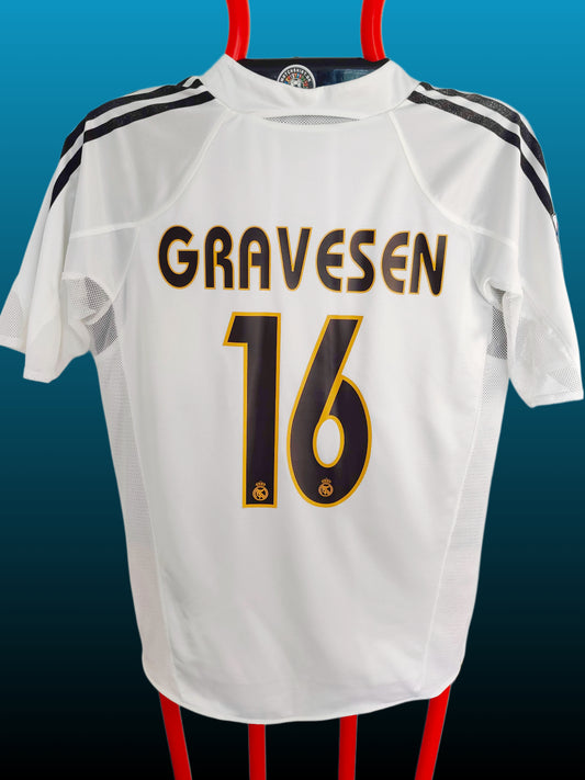Thomas Gravesen Real Madrid Hjemmebanetrøje (Player Version) – Str. L (2004/05)