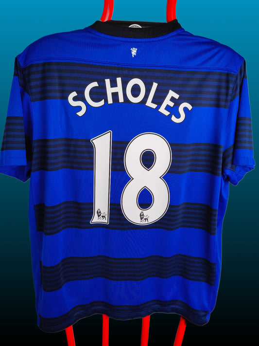 Paul Scholes Manchester United Udebanetrøje – Str. XXL (2011/12)