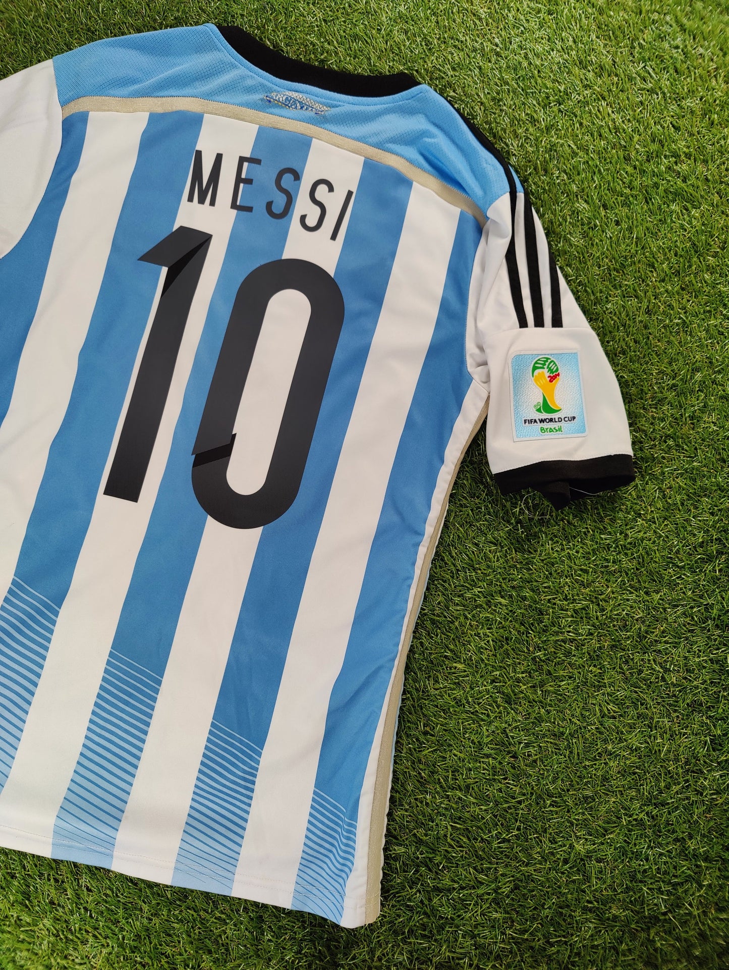 Lionel Messi Str. M Argentina Hjemmebanetrøje (VM 2014)
