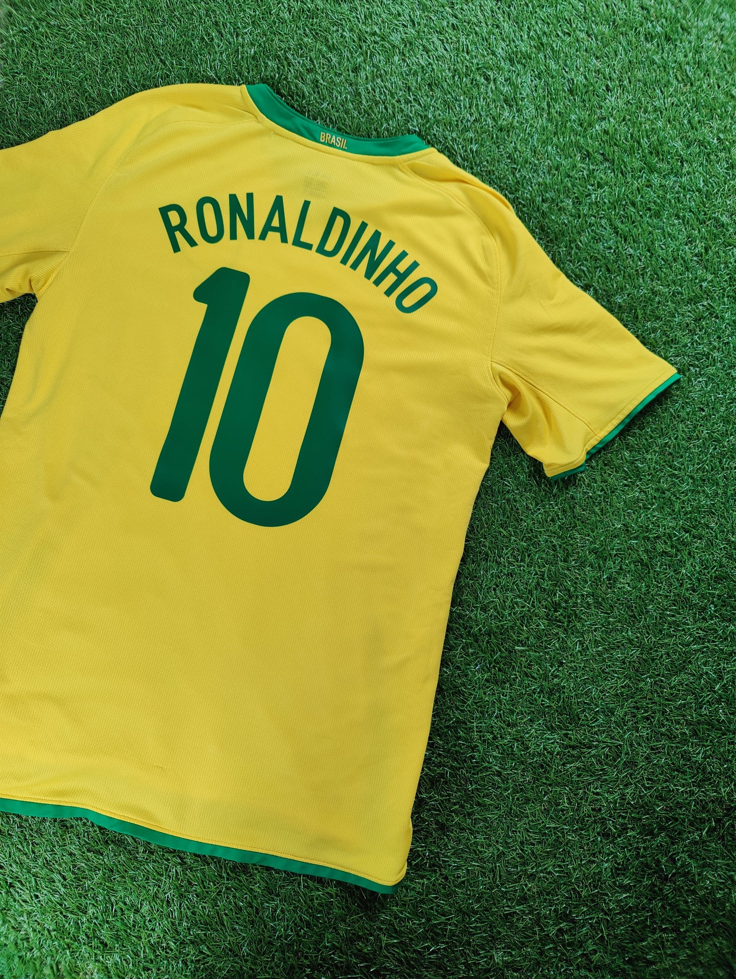 Ronaldinho Str. M Brasilien Hjemmebanetrøje (2008)