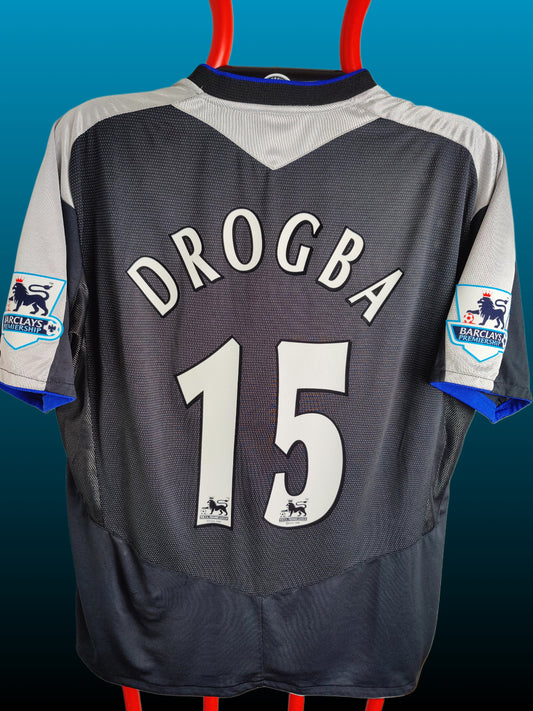 Didier Drogba Chelsea Udebanetrøje – Str. XXL (2004/05)