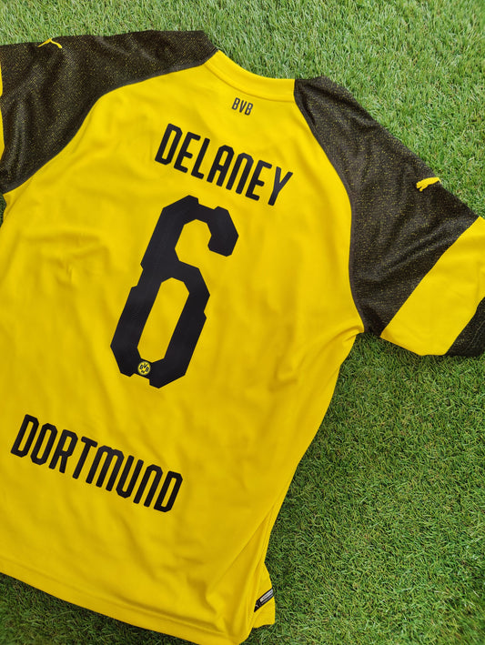 Thomas Delaney Str. Large (L) Borussia Dortmund Hjemmebanetrøje – (2018/19)