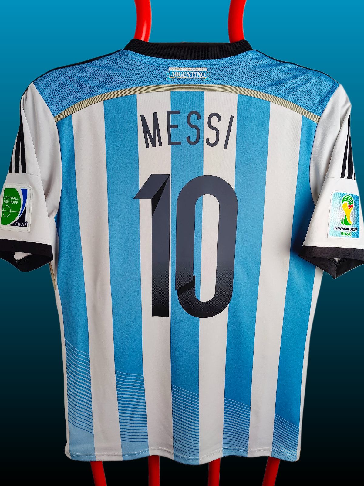Lionel Messi Argentina VM 2014 Hjemmebanetrøje – Str. L