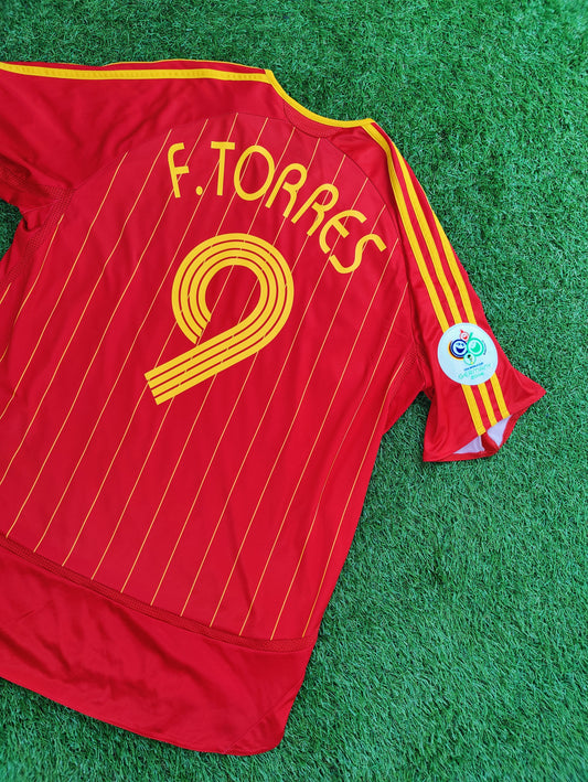 Fernando Torres Str. L Spanien Hjemmebanetrøje (VM 2006)