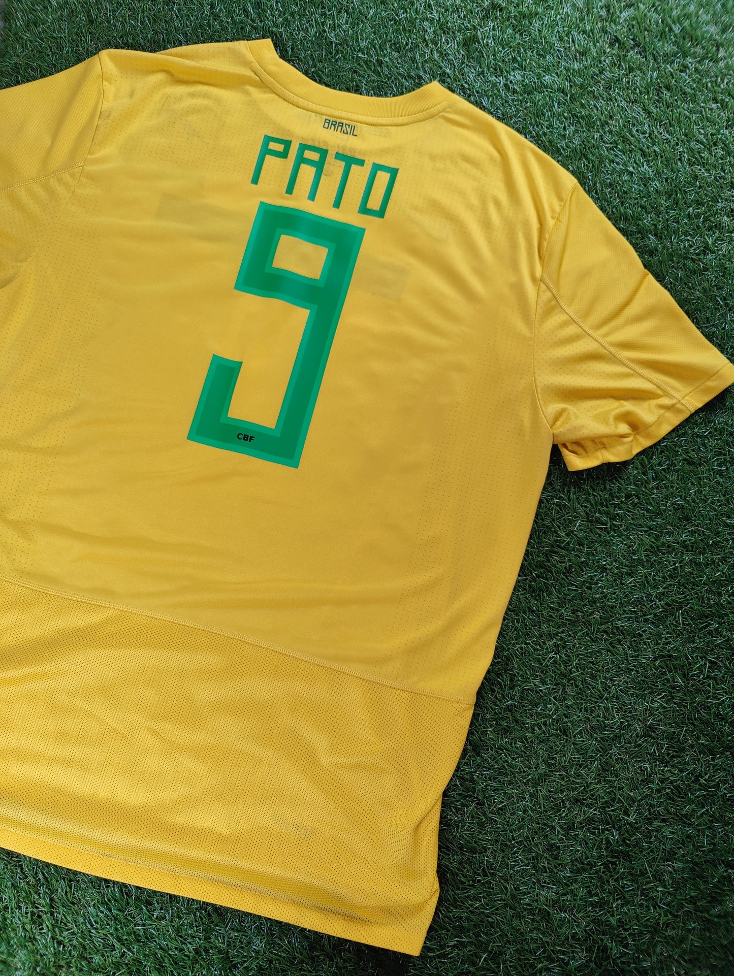 Alexandre Pato Str. XL Brasilien Hjemmebanetrøje (2012)
