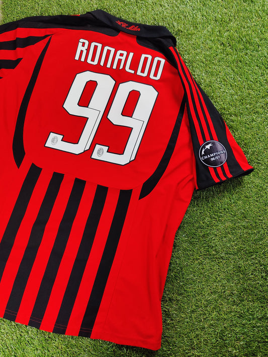 Ronaldo Nazário Str. XL AC Milan Hjemmebanetrøje (2007/08)
