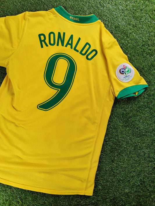 Ronaldo Nazário Str. M Brasilien Hjemmebanetrøje (VM 2006)