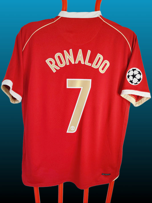 Cristiano Ronaldo Manchester United Hjemmebanetrøje – Str. XL (2006/07)
