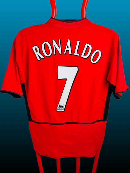 Cristiano Ronaldo Manchester United Hjemmebanetrøje – Str. XL (2003/04)