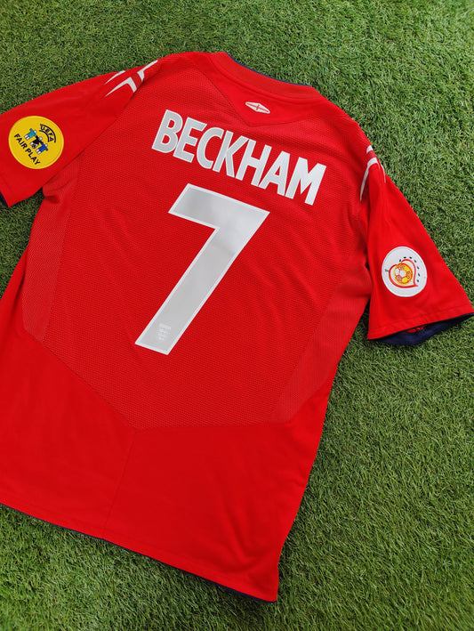 David Beckham Str. M England Udebanetrøje (Euro 2004)