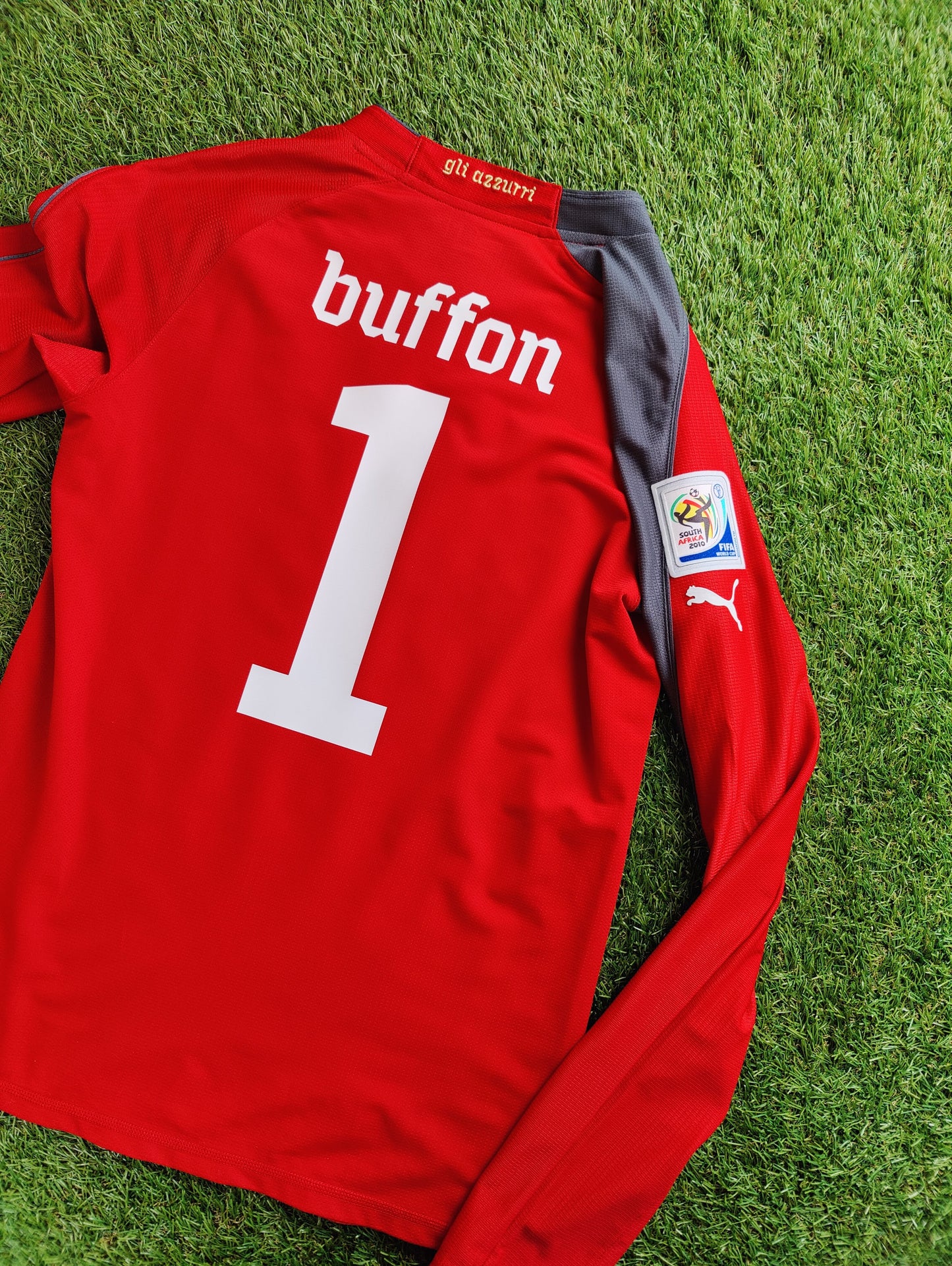Gianluigi Buffon Str. M Italien Målmandstrøje – (VM 2010)