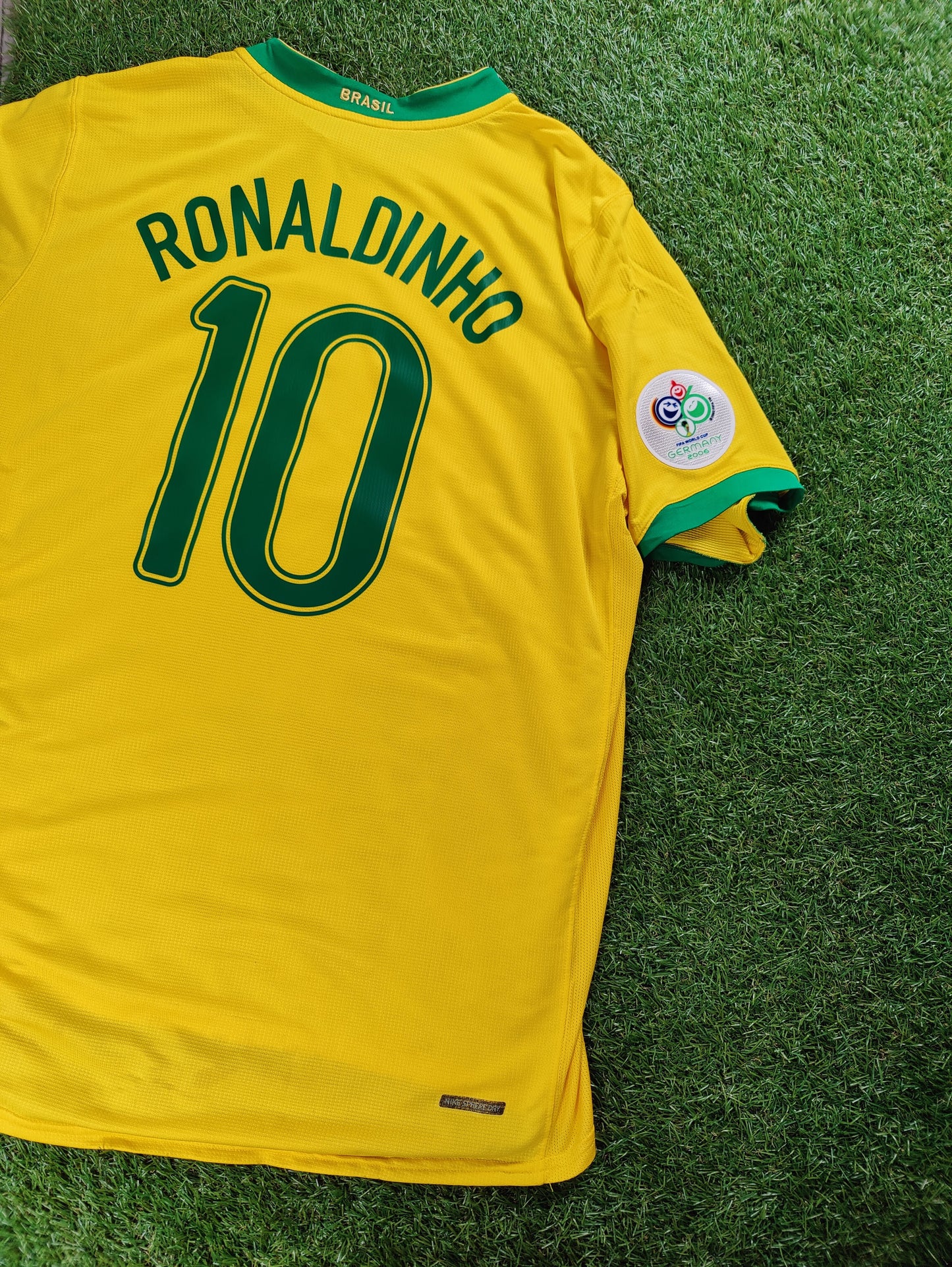 Ronaldinho Str. XL Brasilien Hjemmebanetrøje (VM 2006)