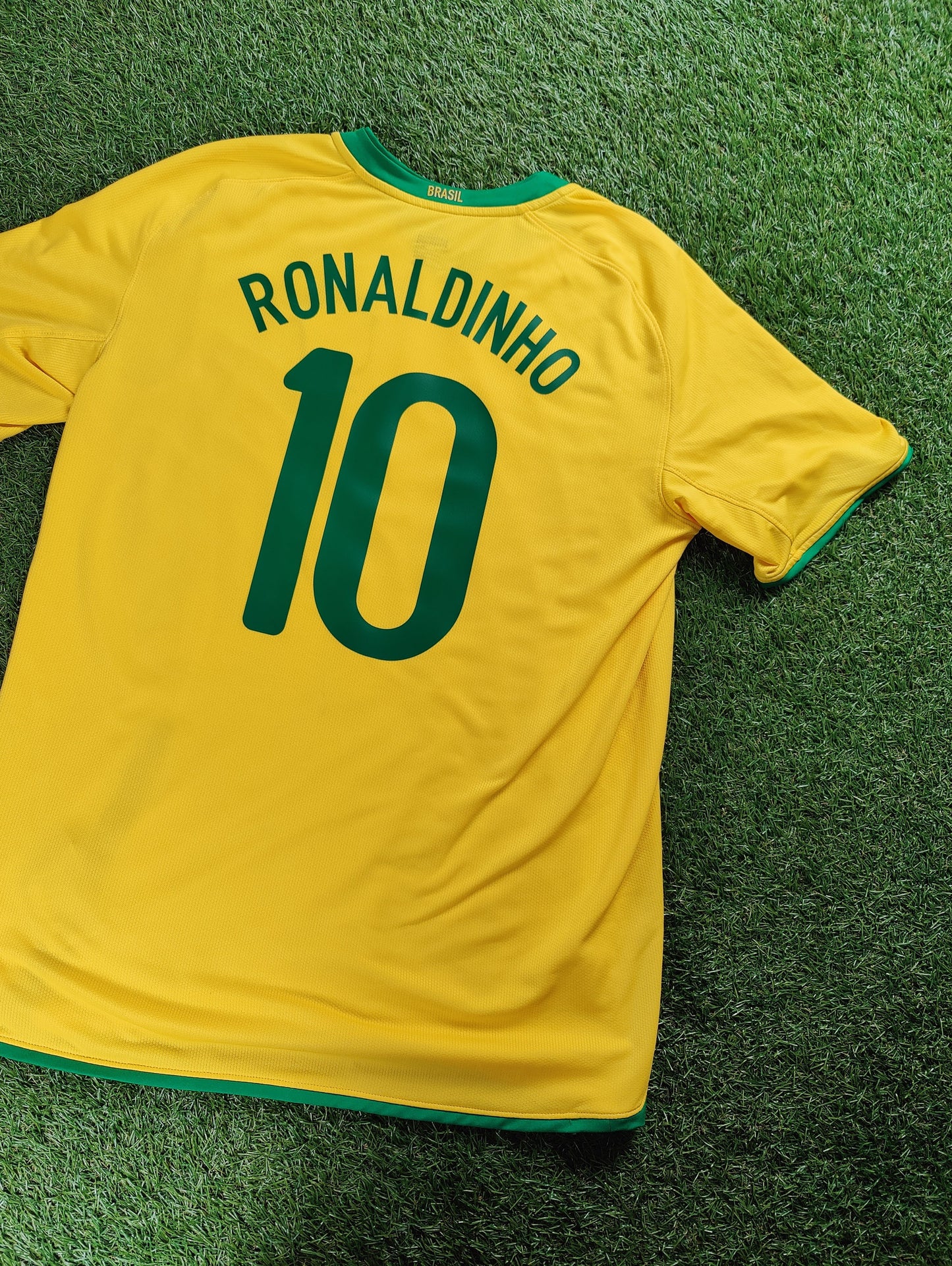 Ronaldinho Str. L Brasilien Hjemmebanetrøje (2008)