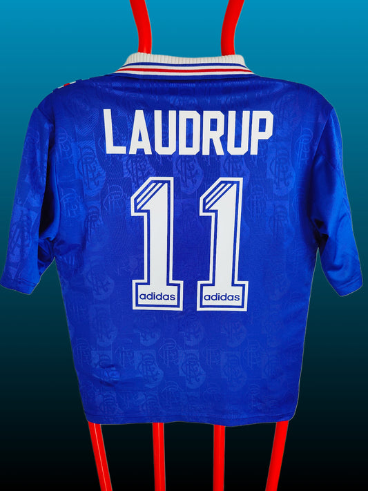 Brian Laudrup Rangers Hjemmebanetrøje – Str. M (1996/97)