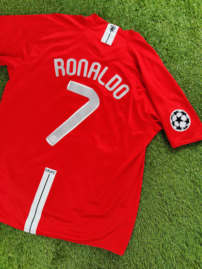 Cristiano Ronaldo Str. XL Manchester United Hjemmebanetrøje (2007/08)