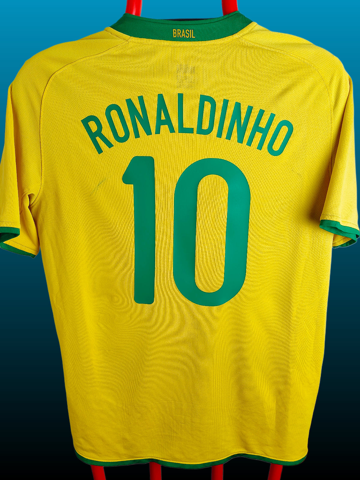 Ronaldinho Brasilien Hjemmebanetrøje – Str. L (2008/09)