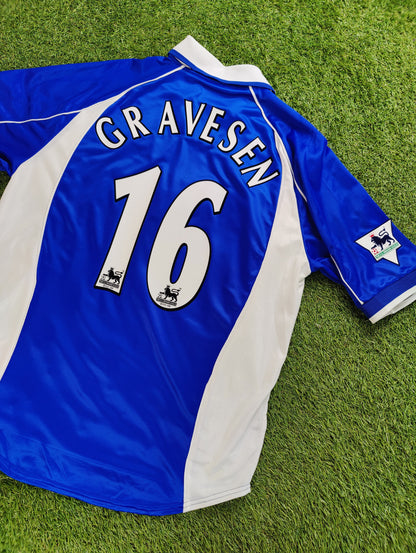 Thomas Gravesen Str. L Everton Hjemmebanetrøje (2001/02)