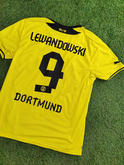 Robert Lewandowski Str. L Borussia Dortmund Hjemmebanetrøje (2013/14)