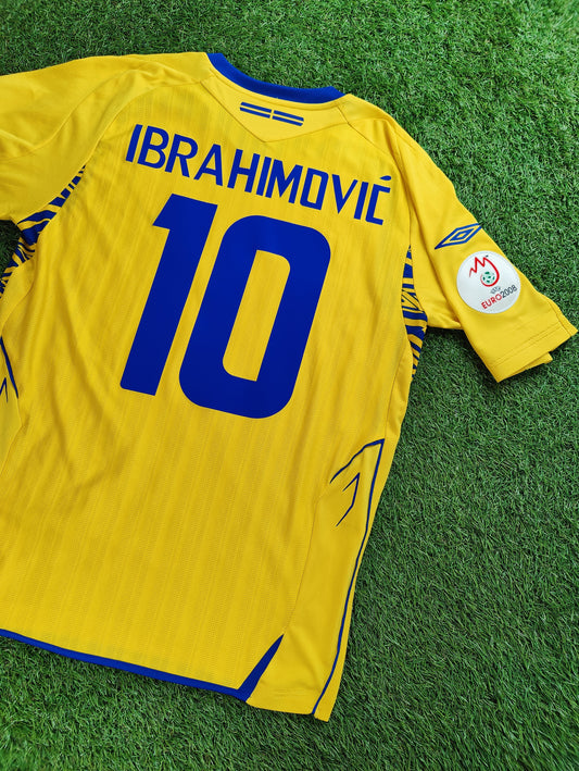 Zlatan Ibrahimović Str. M Sverige Hjemmebanetrøje (Euro 2008)