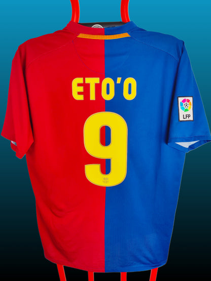 Samuel Eto’o FC Barcelona Hjemmebanetrøje – Str. XL (2008/09)