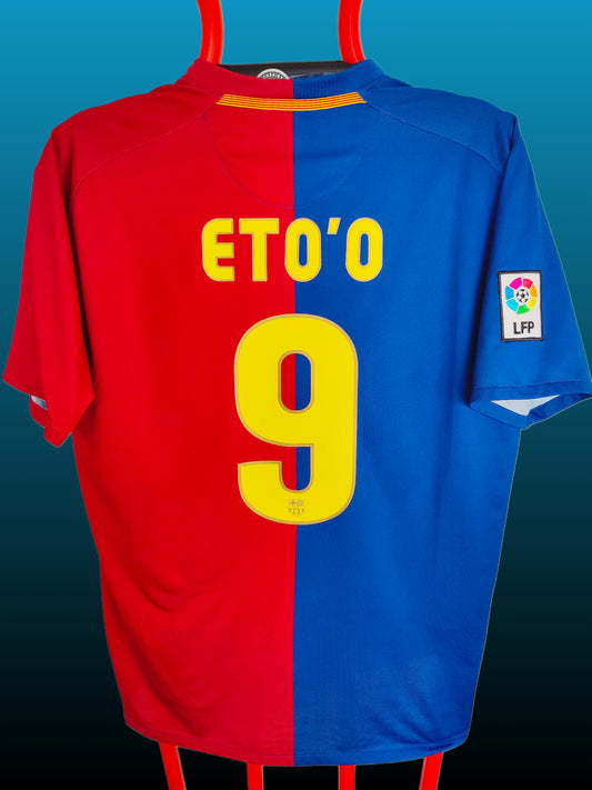 Samuel Eto’o FC Barcelona Hjemmebanetrøje – Str. XL (2008/09)