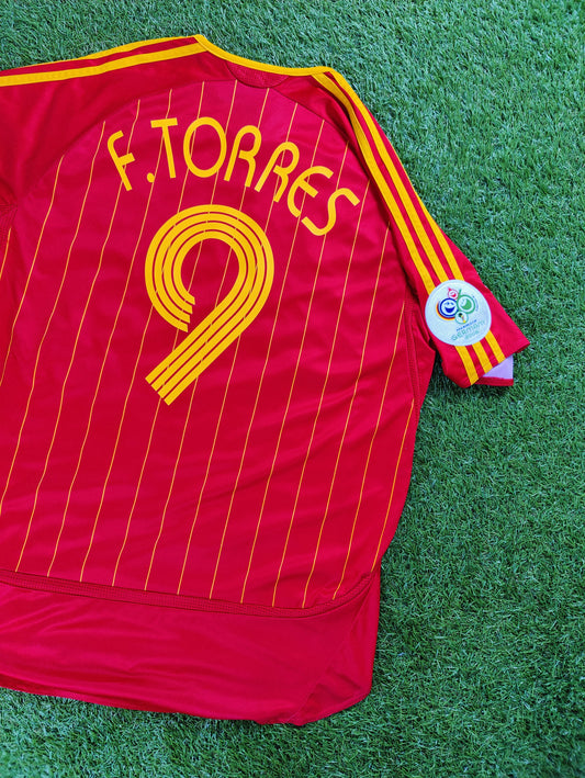 Fernando Torres Str. L Spanien Hjemmebanetrøje (VM 2006)
