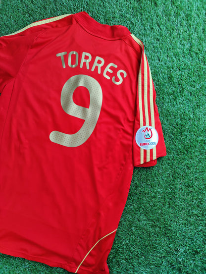 Fernando Torres Str. L Spanien Hjemmebanetrøje – (Euro 2008)