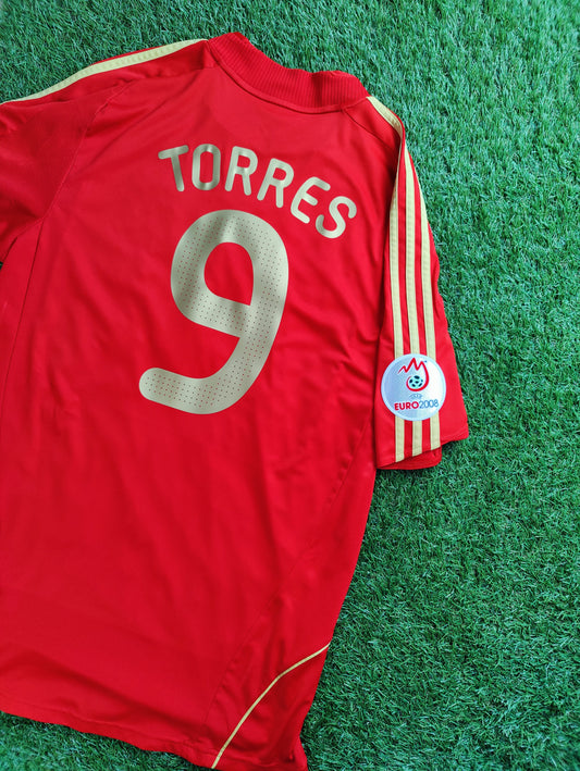 Fernando Torres Str. L Spanien Hjemmebanetrøje – (Euro 2008)