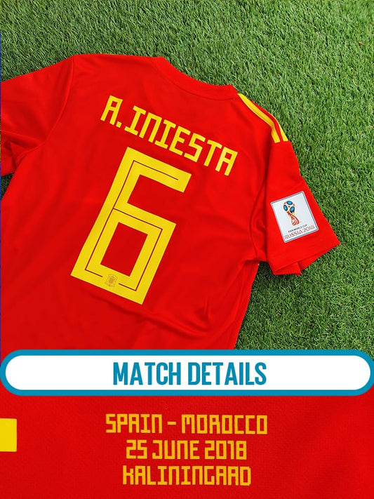 Andrés Iniesta Str. M Spanien vs Marokko – 25. juni 2018 – (VM 2018)