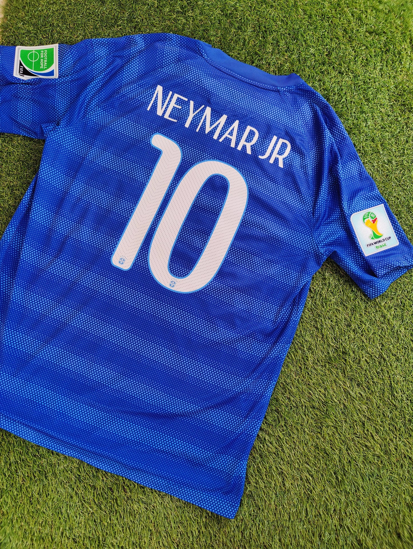 Neymar Jr. Str. L Brasilien Udebanetrøje (VM 2014)