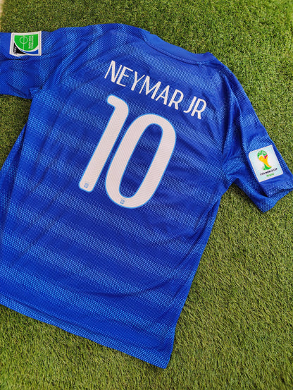 Neymar Jr. Str. L Brasilien Udebanetrøje (VM 2014)
