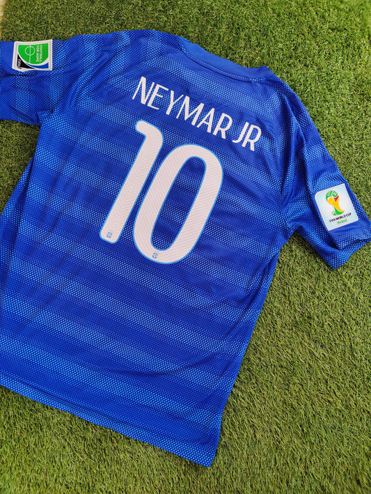 Neymar Jr. Str. L Brasilien Udebanetrøje (VM 2014)