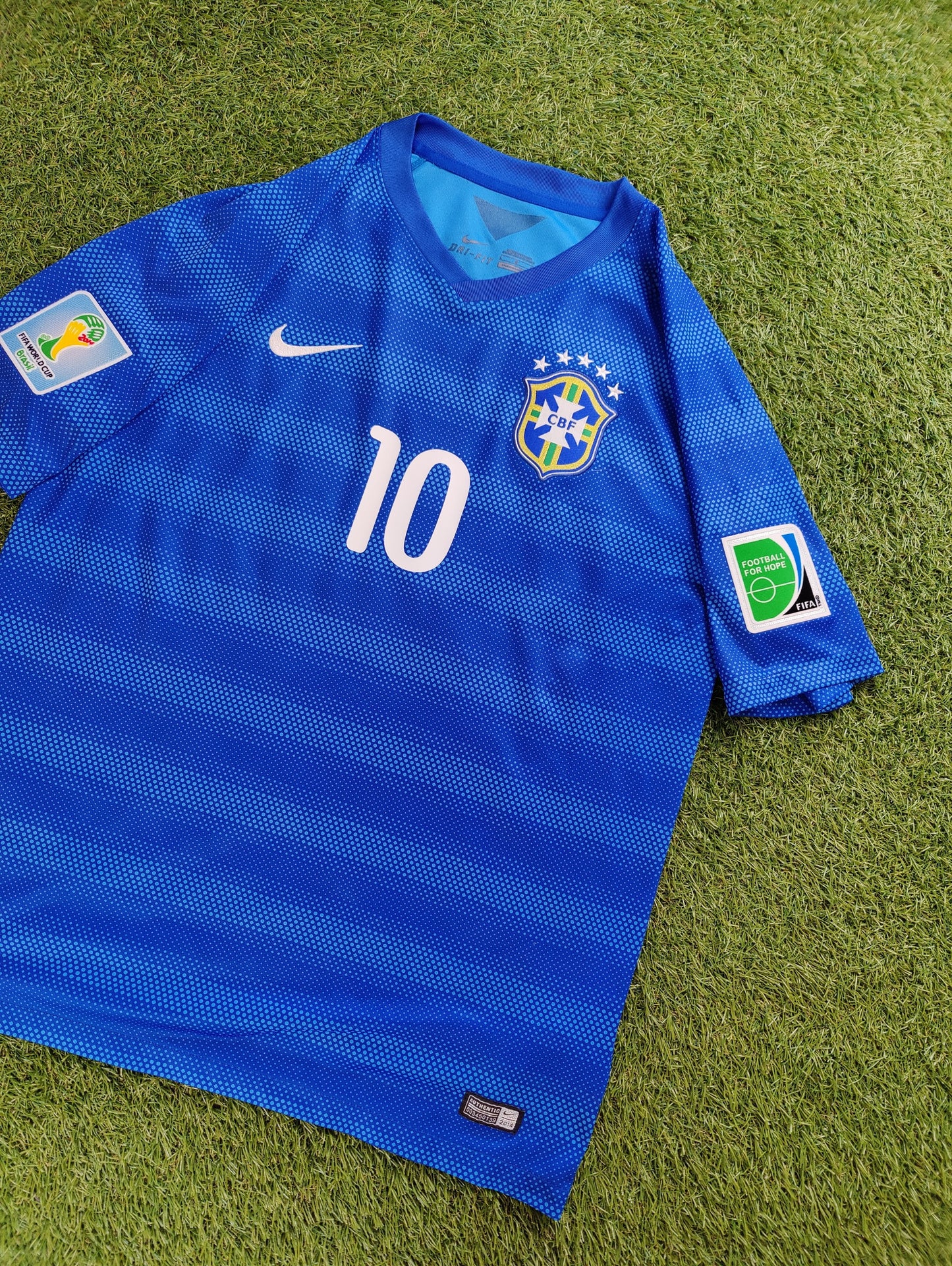 Neymar Jr. Str. L Brasilien Udebanetrøje (VM 2014)