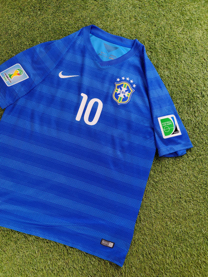 Neymar Jr. Str. L Brasilien Udebanetrøje (VM 2014)
