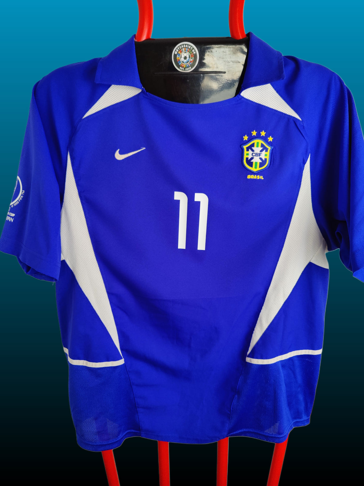 Ronaldinho Brasilien VM 2002 Udebanetrøje – Str. L