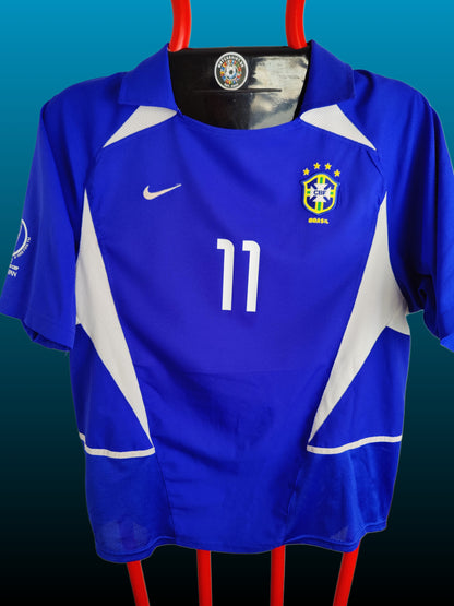 Ronaldinho Brasilien VM 2002 Udebanetrøje – Str. L