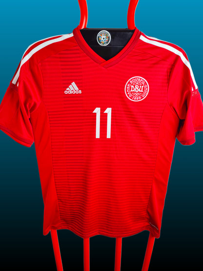 Nicklas Bendtner Danmark Hjemmebanetrøje – Str. M (2014/16)