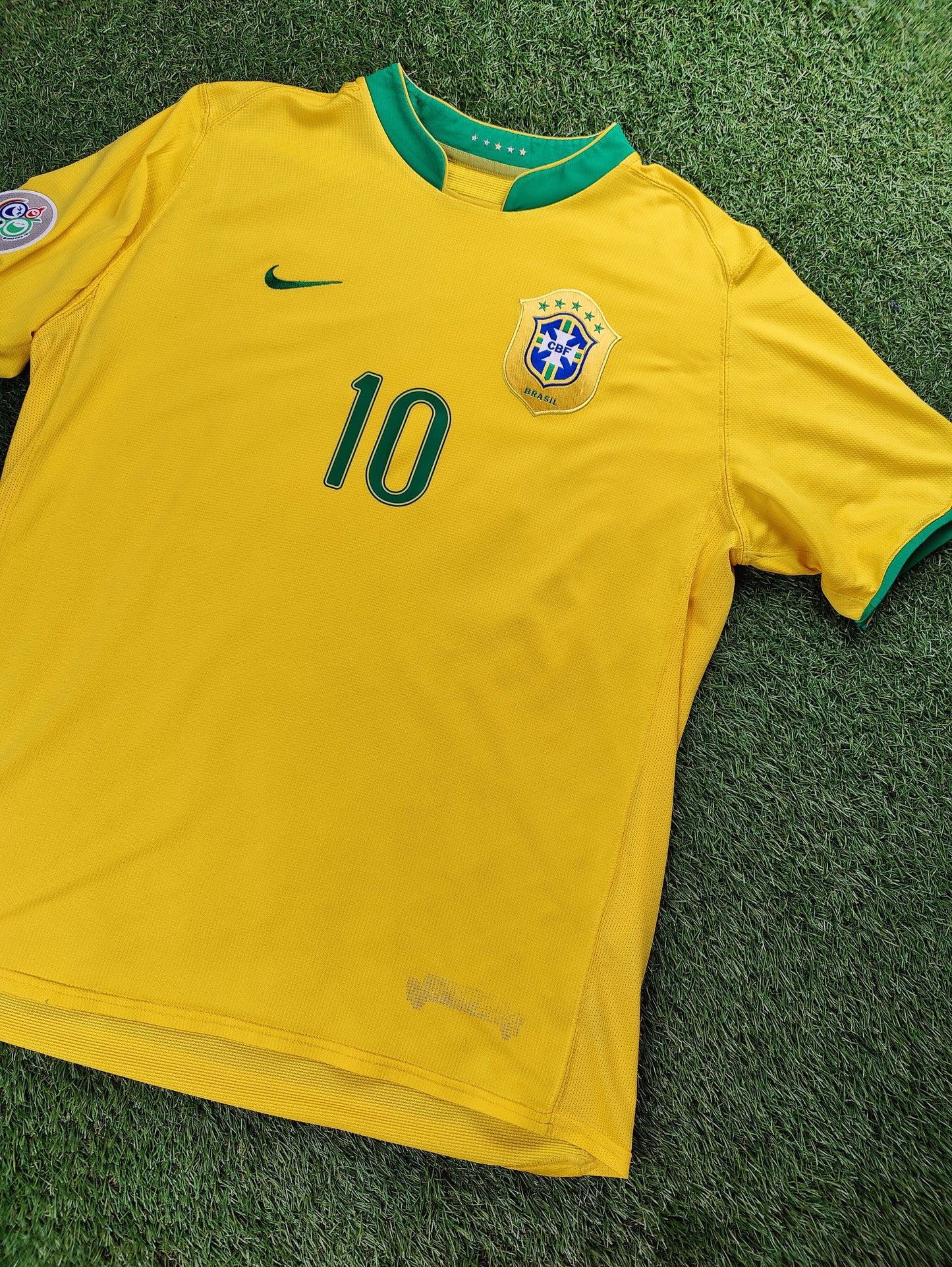 Ronaldinho Str. XL Brasilien Hjemmebanetrøje (VM 2006)