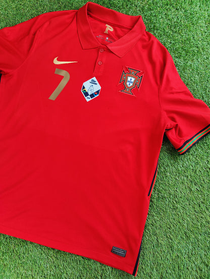 Cristiano Ronaldo Str. L Portugal Hjemmebanetrøje (Euro 2020)