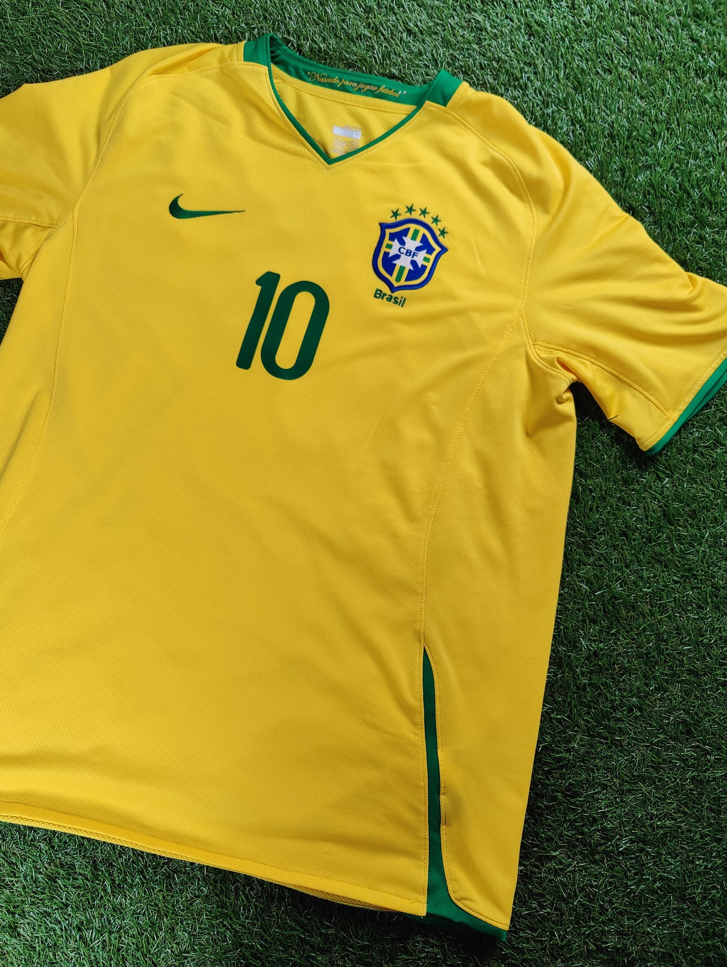 Ronaldinho Str. L Brasilien Hjemmebanetrøje (2008)