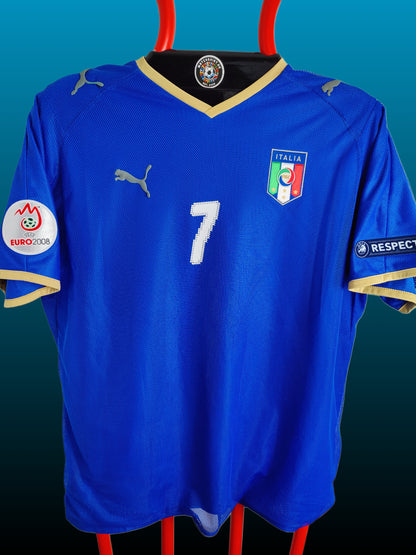 Alessandro Del Piero Italien Euro 2008 Hjemmebanetrøje – Str. XL