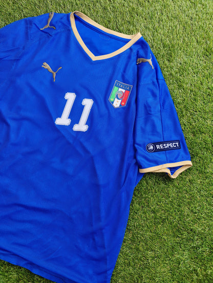 Antonio Di Natale Str. Medium (M) Italien Hjemmebanetrøje – (Euro 2008)