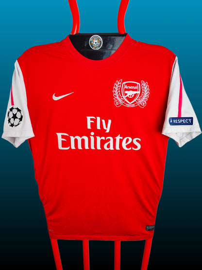 Nicklas Bendtner Arsenal Hjemmebanetrøje m. CL-tryk – Str. XL (2011/12)