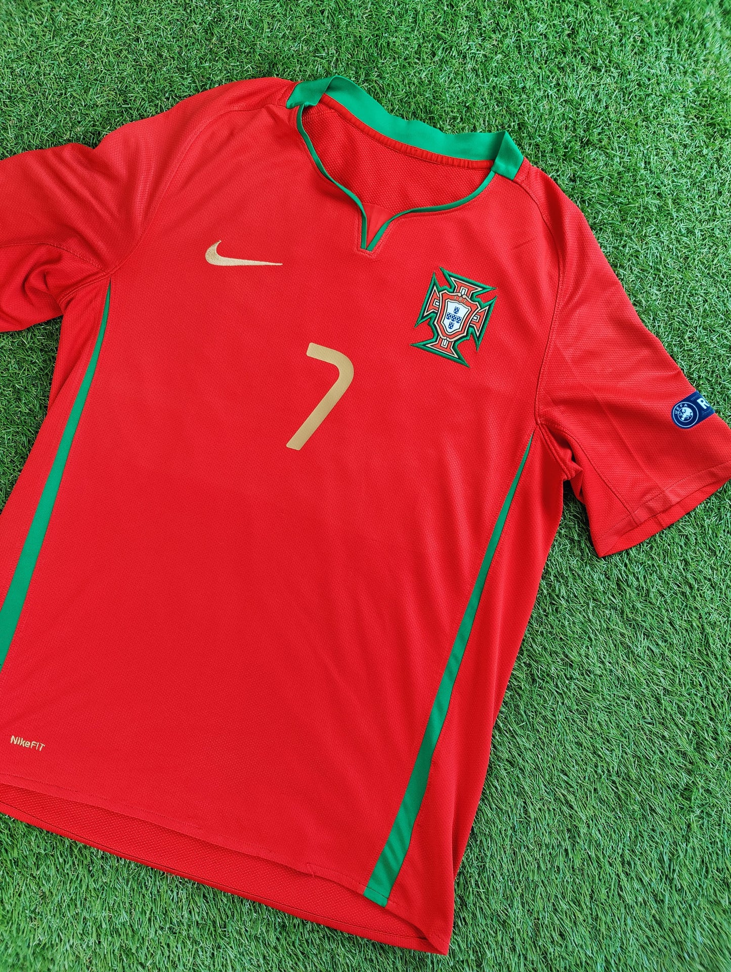 Cristiano Ronaldo Str. M Portugal Hjemmebanetrøje (Euro 2008)