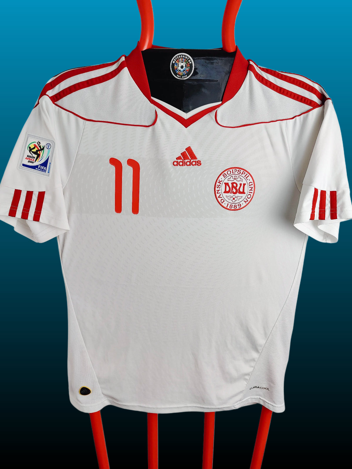Nicklas Bendtner Danmark Udebanetrøje – Str. M (2010)