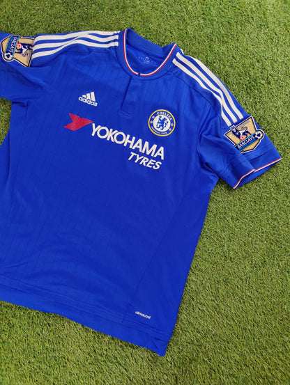 Eden Hazard Str. XL Chelsea Hjemmebanetrøje (2015/16)