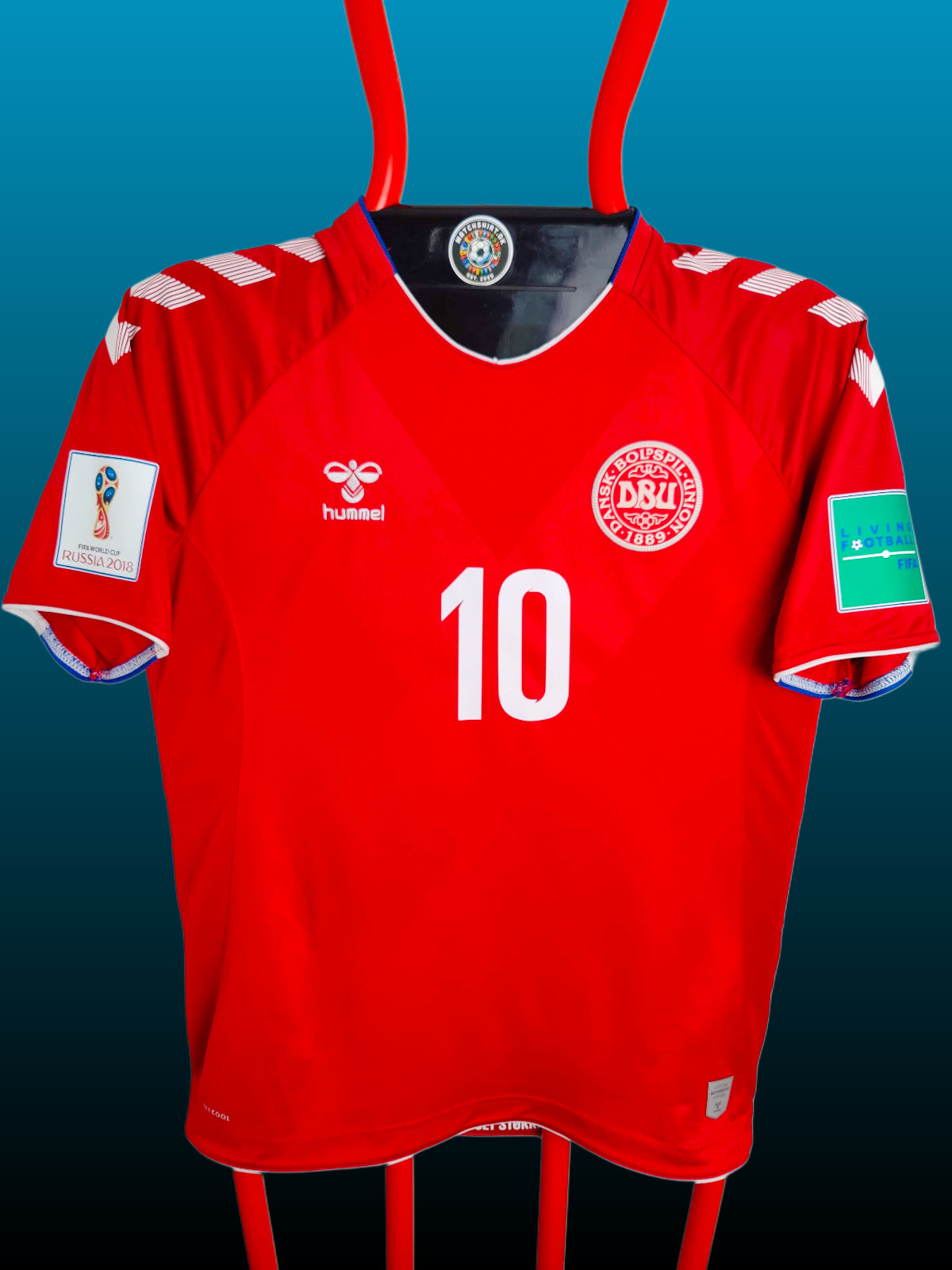 Christian Eriksen Danmark Landsholdstrøje – Str. L (VM 2018)